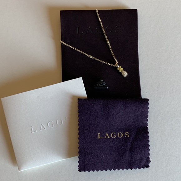 LAGOS Drop X Diamond Pendant Necklace - Picture 2 of 15